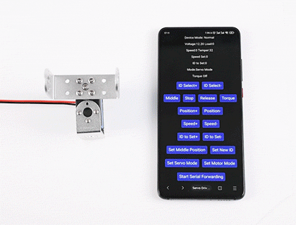 40kg.cm 金属串行总线舵机一键校准中位