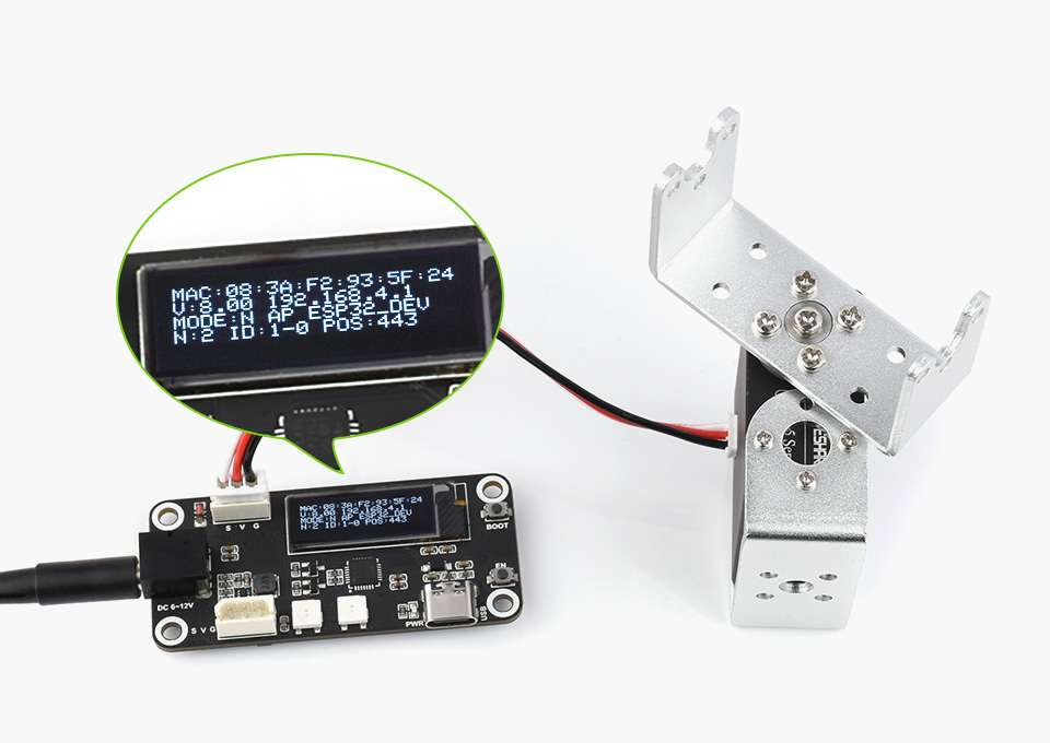 40kg.cm 金属串行总线舵机双向反馈