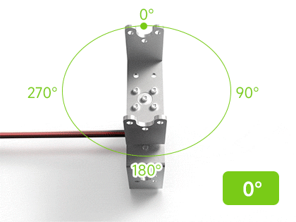 40kg.cm 金属串行总线舵机角度伺服模式