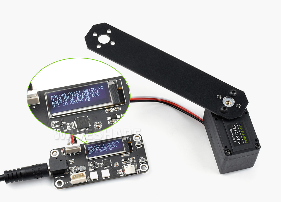 20kg.cm 高转速总线伺服电机双向反馈