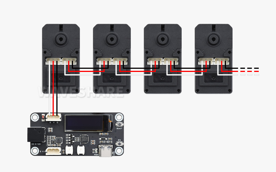 20kg.cm 高转速总线伺服电机