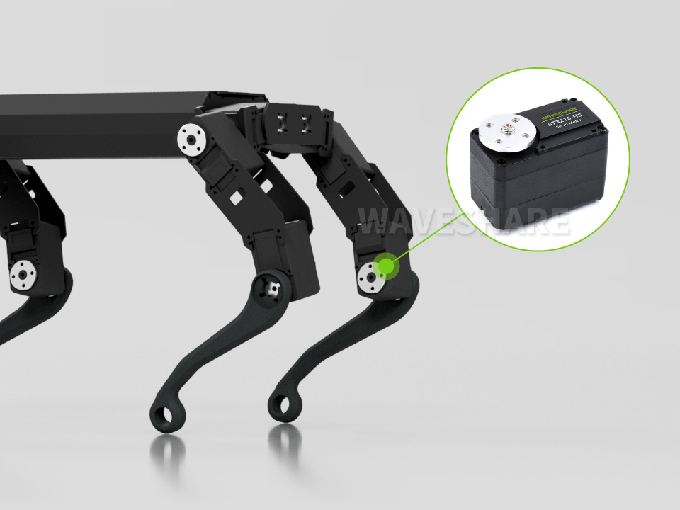 20kg.cm 高转速总线伺服电机大扭矩