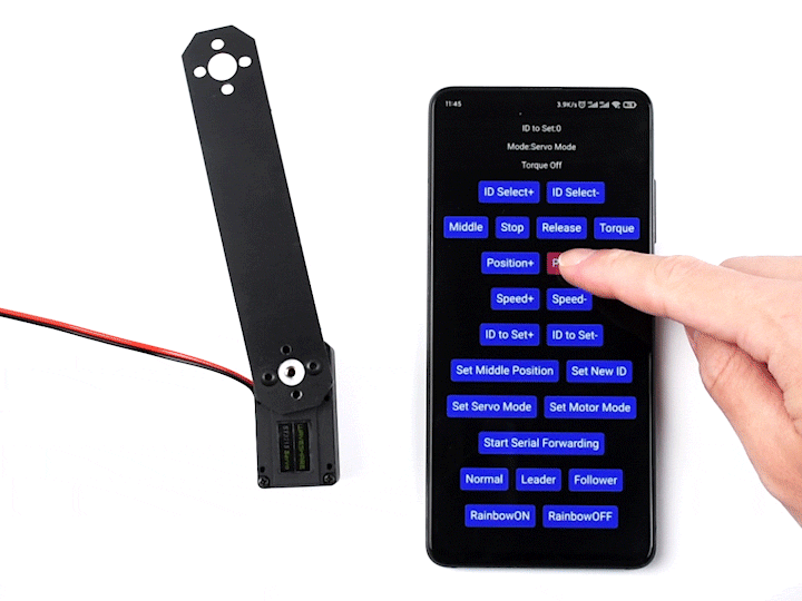 尼龙加玻纤外壳可编程串行总线舵机