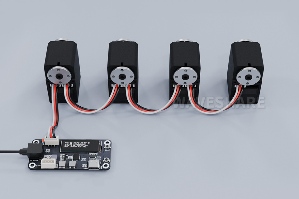 30KG.cm 金属串行总线舵机串行总线连接