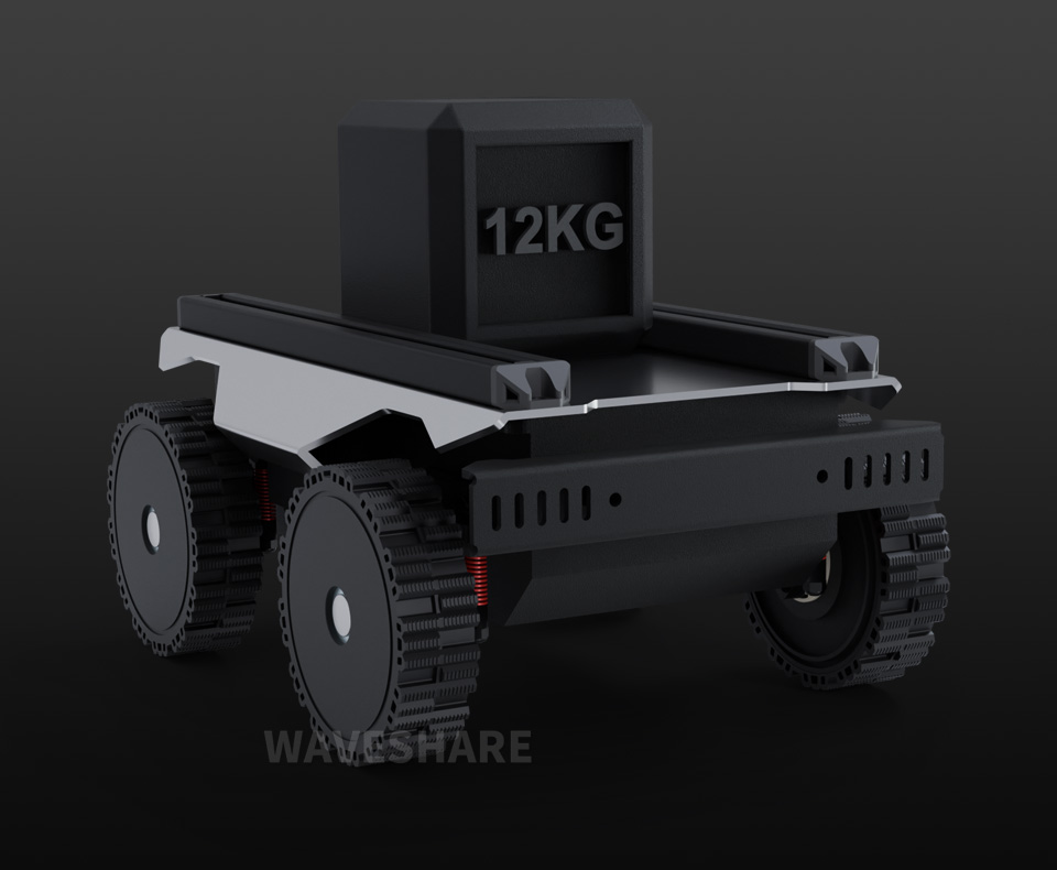 四个全金属紧凑型UGV悬挂负载12KG重物