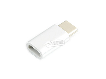 USB Micro B转USB Type C转接头背面