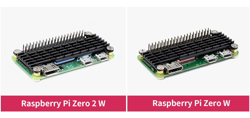树莓派 Zero 2 W 或 Zero 安装散热片效果