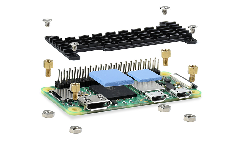 树莓派 Zero 安装散热片安装步骤