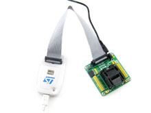 STM32-QFP48测试座接入RLINK示意图