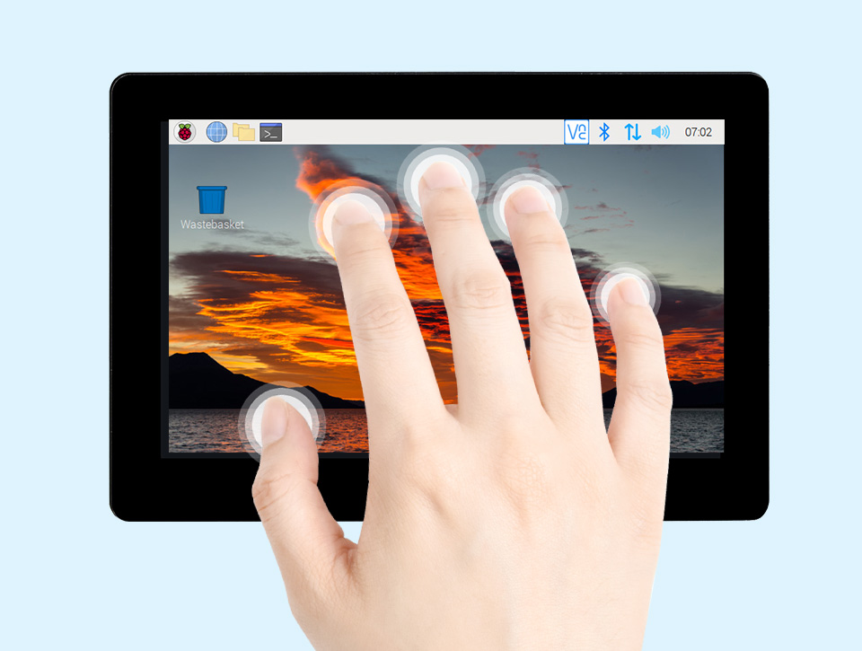 5 寸触摸屏一体机套件带扩展板