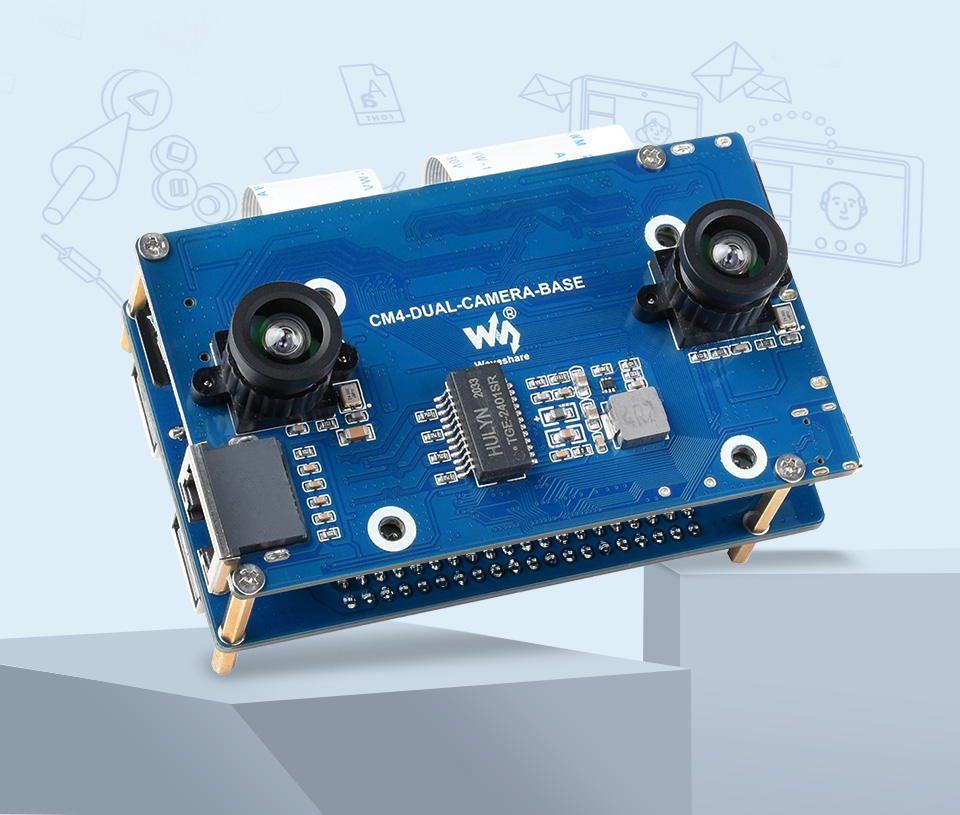 树莓派 CM4 双目视觉扩展首图