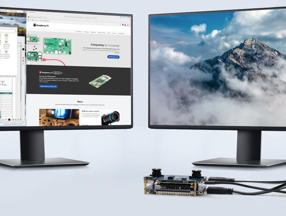 树莓派 CM4 双目视觉扩展双目摄像头底板丰富接口