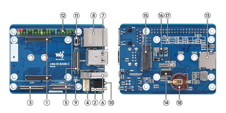 树莓派 CM4 基础扩展板资源简介