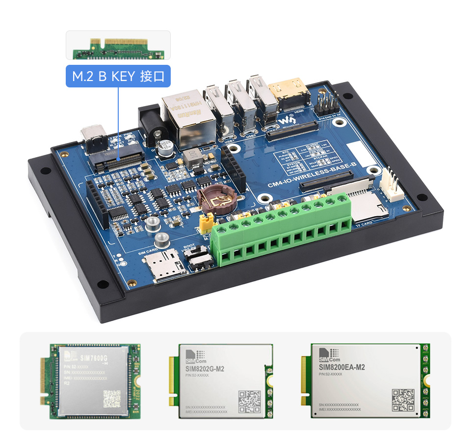 树莓派 CM4 带 UPS 工业扩展模块