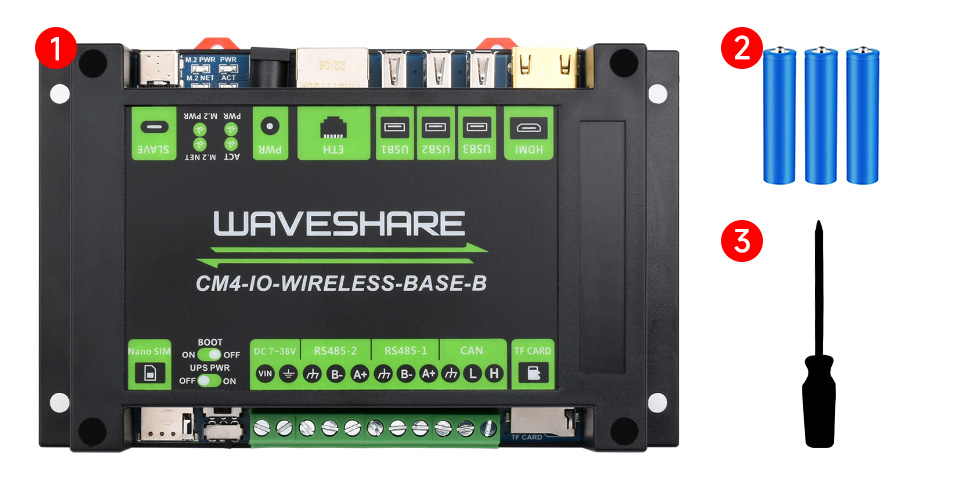 树莓派 CM4 带 UPS 工业扩展模块配置