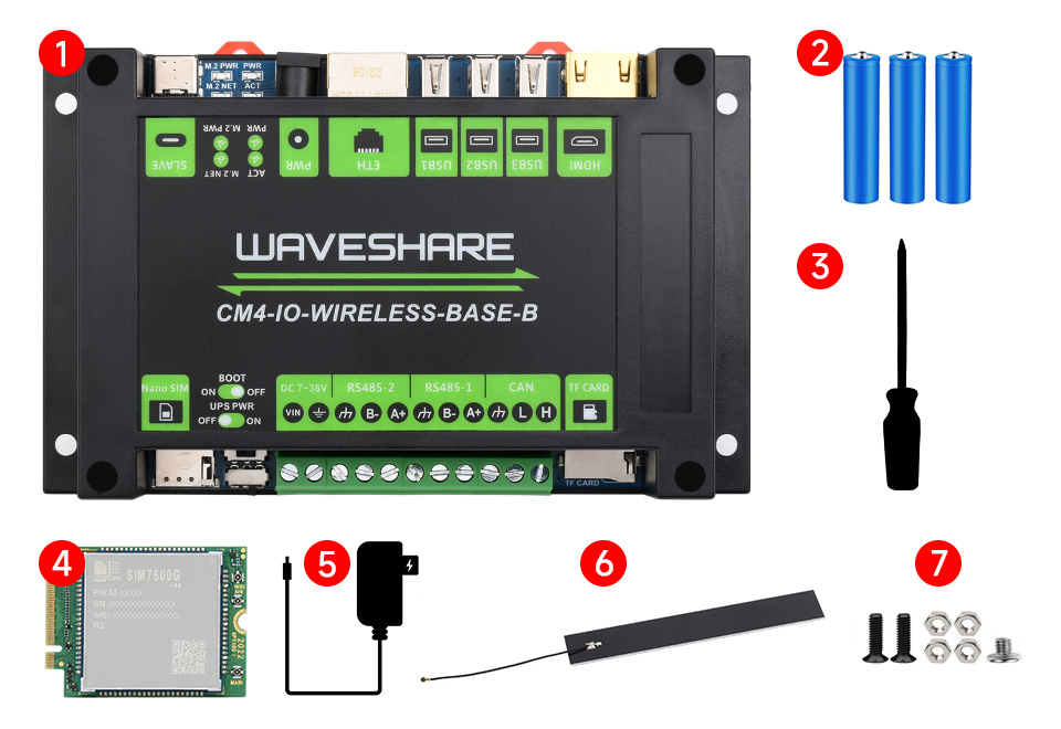 树莓派 CM4 带 UPS 工业扩展模块配置