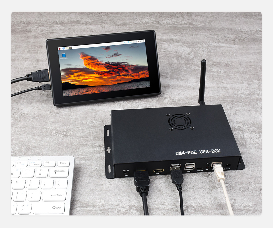 树莓派 CM4 PoE UPS 扩展板