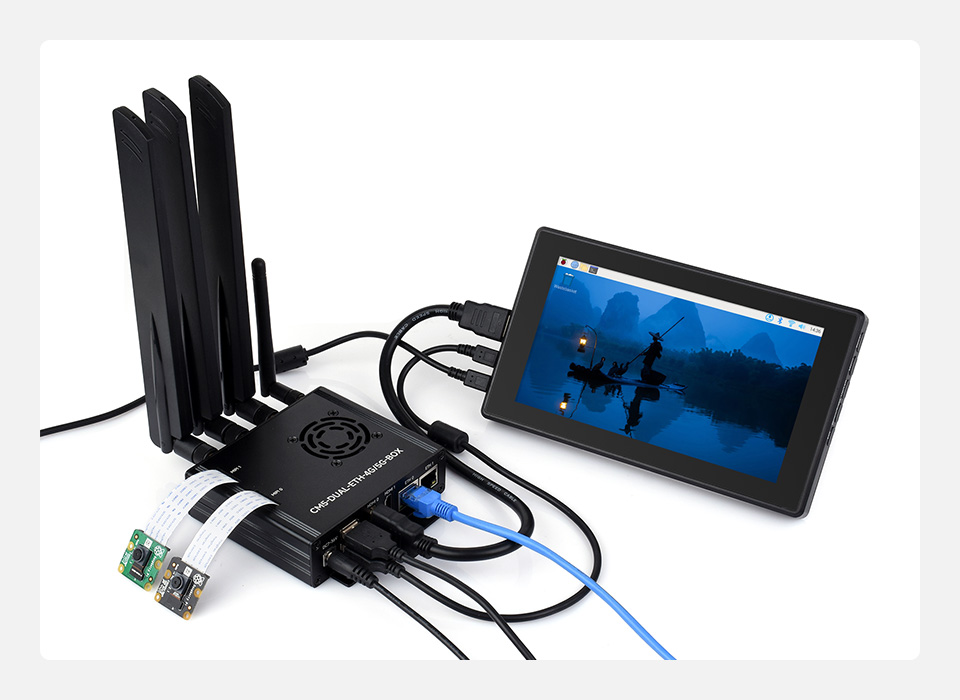 CM5 计算模块又网口主机应用示例