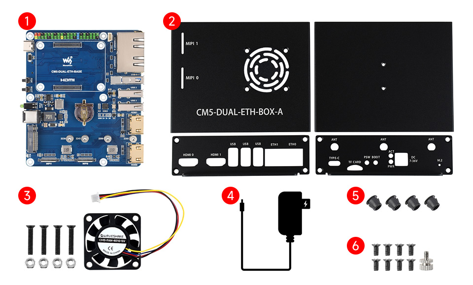 CM4 计算模块又网口主机配置清单