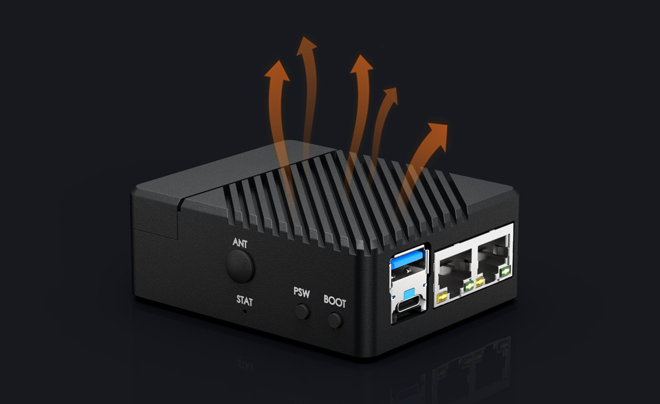 双千兆网口 CM5 主机散热设计