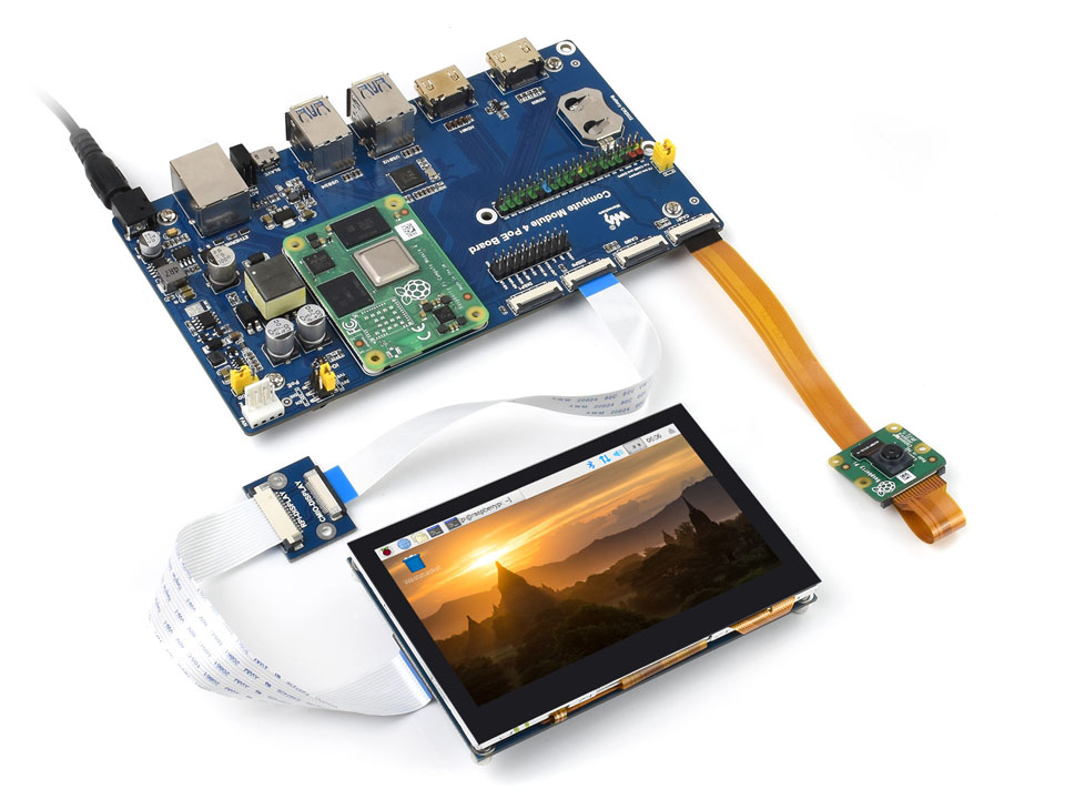 树莓派 Compute Module 4 计算模块配件包应用示例