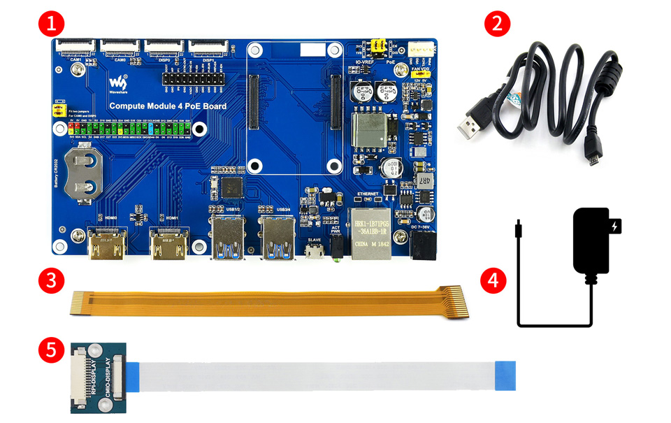 树莓派 Compute Module 4 计算模块配件包配置清单