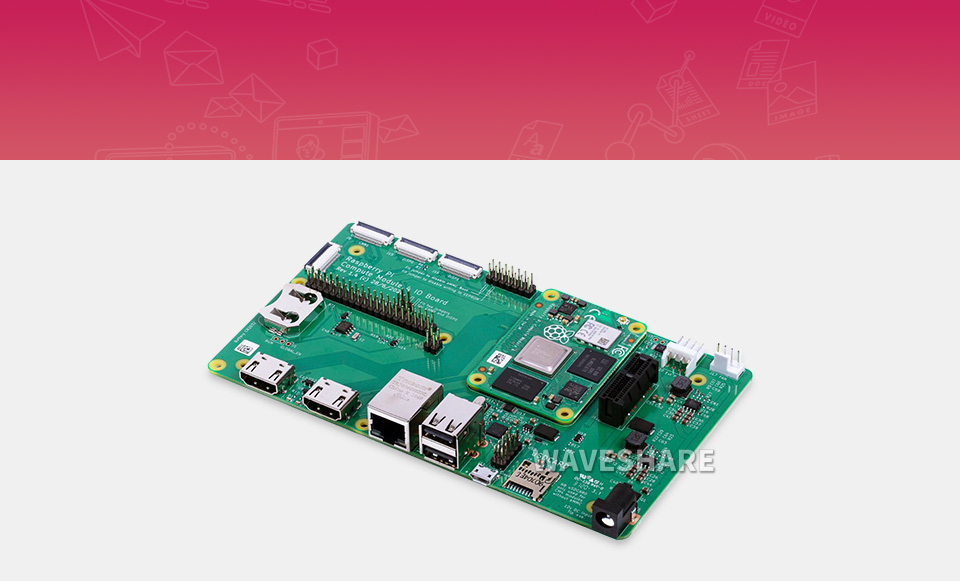 树莓派 Compute Module 4 IO Board  计算模块主图