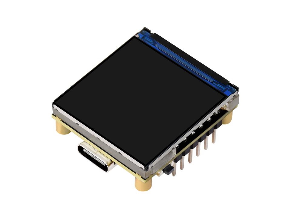 ESP32-C6 1.3 英寸 LCD 屏开发板俯视图