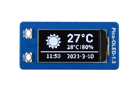 微雪 ESP32-C6 微控制器 Wi-Fi 开发板适配 OLED 显示屏