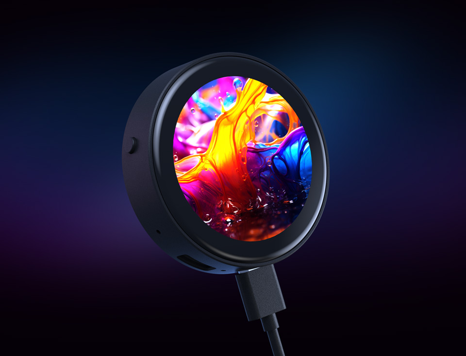 ESP32-C6 1.43 英寸电容触控屏开发板采用 AMOLED 屏幕