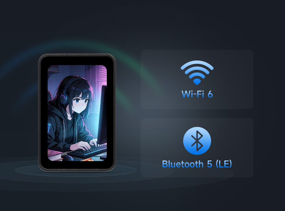 ESP32-C6-Touch-AMOLED-1.64 支持 Wi-Fi 6 和 BLE 5