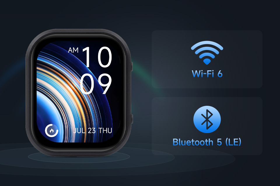 ESP32-C6-Touch-AMOLED-2.06 英寸开发板，支持 Wi-Fi 6 和 BLE 5