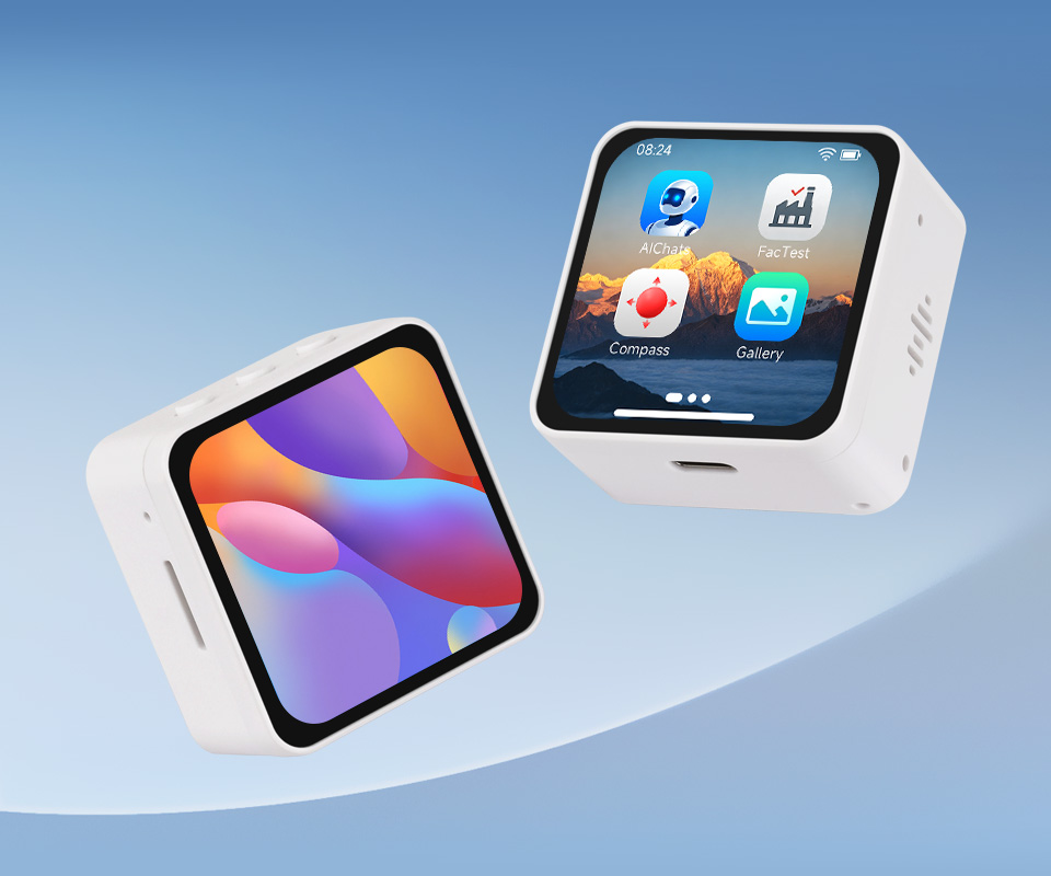 ESP32-C6-Touch-AMOLED-2.16 英寸液晶开发板 双视图展示