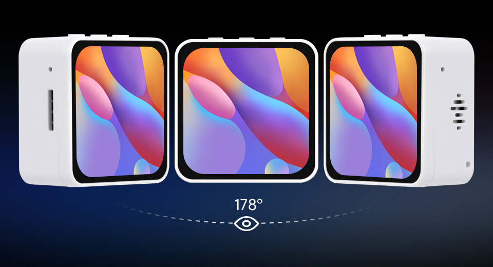 ESP32-C6-Touch-AMOLED-2.16 英寸液晶开发板 178° 广视角