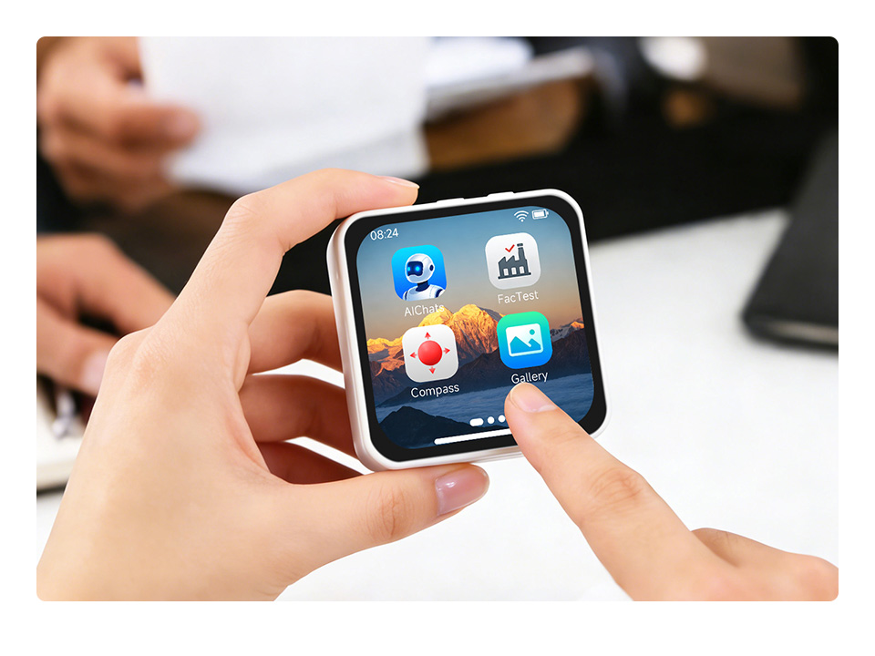 ESP32-C6-Touch-AMOLED-2.16 英寸液晶开发板小巧面板 178°广视角 触摸操作演示