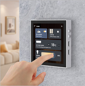 幸狐 Core1106 智能 86 盒内部底盒、继电器通信模块、主控显示模块