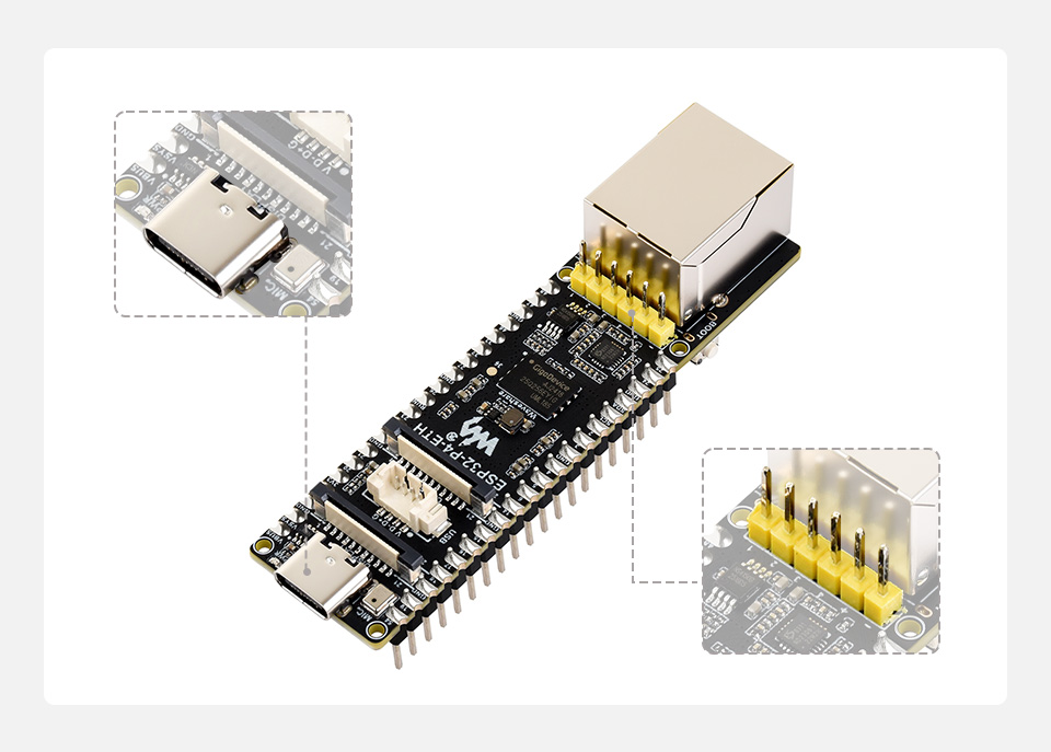 微雪 ESP32-P4-ETH  开发板