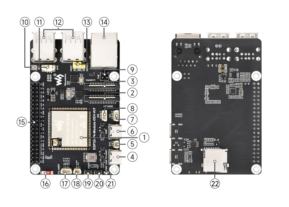 微雪 ESP32-S3 微控制器 Wi-Fi 开发板资源简介