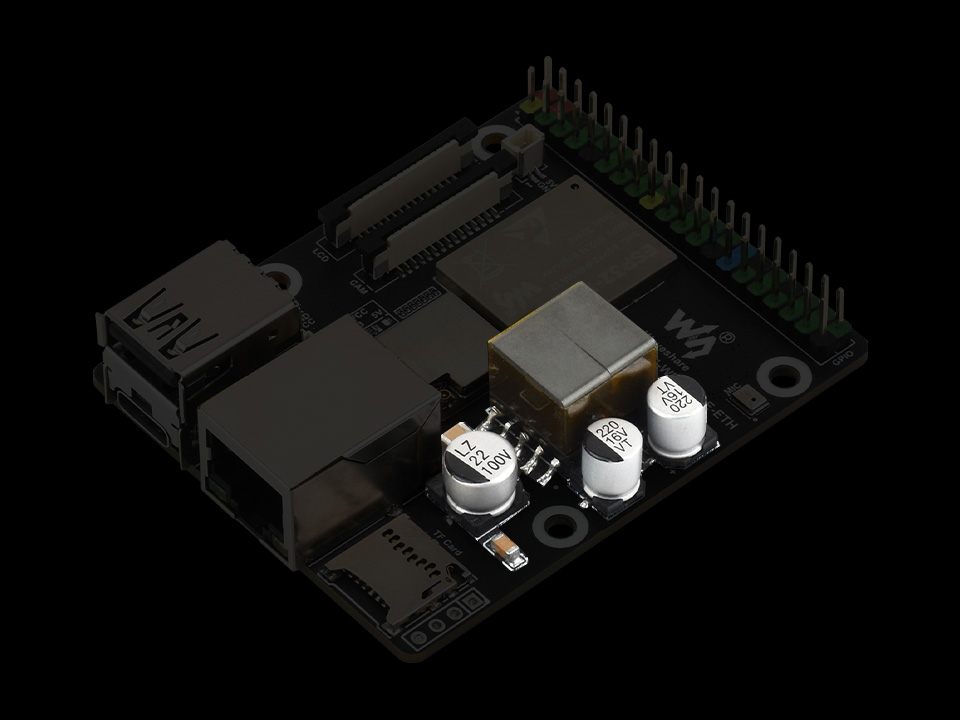 微雪 ESP32-P4-WIFI6-POE-ETH Wi-Fi 开发板集成 PoE 模块