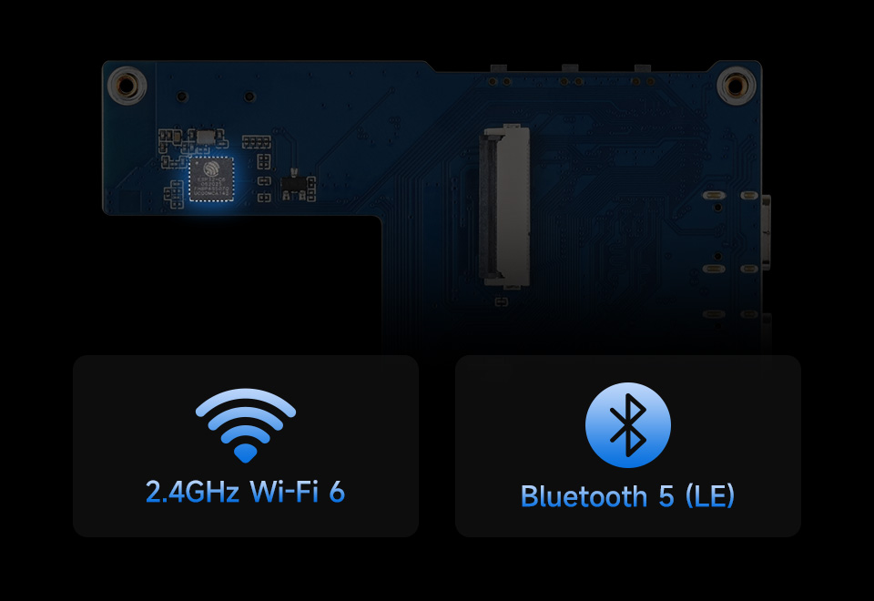 三个ESP32-P4 3.5 英寸电容触控屏开发板支持 Wi-Fi 6 和 BLE 5