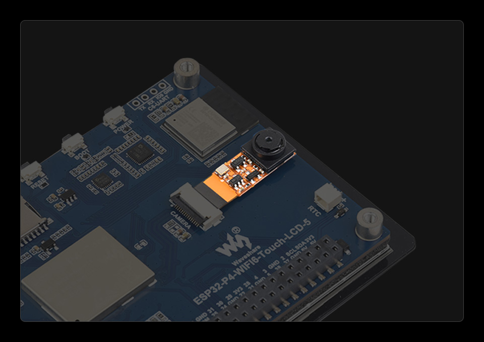 ESP32-P4-WIFI6 5 英寸触摸屏开发板支持扩展多种外设