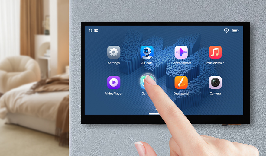 ESP32-P4-WIFI6 7 英寸触摸屏开发板支持 5 点灵敏触控