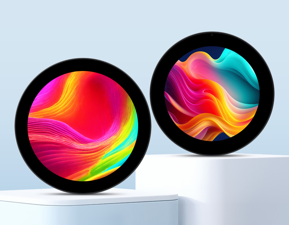 ESP32-P4-WIFI6-Touch-LCD 开发板 3.4 英寸和 4 英寸屏幕正面主图