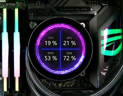 ESP32-P4-WIFI6-Touch-LCD 开发板 电脑性能监测