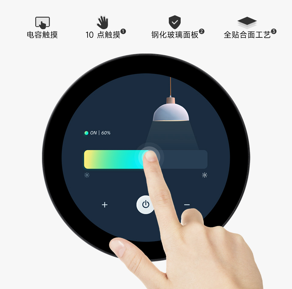 ESP32-P4-WIFI6-Touch-LCD 开发板 电容式十点触控屏