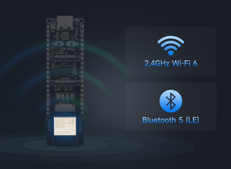 微雪 ESP32-P4-WIFI6 Wi-Fi 开发板，支持 Wi-Fi 6 和蓝牙模块
