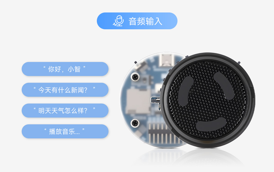 ESP32-S3 AI 智能音箱开发板可支持高质量音频处理，提供优质的音频输入