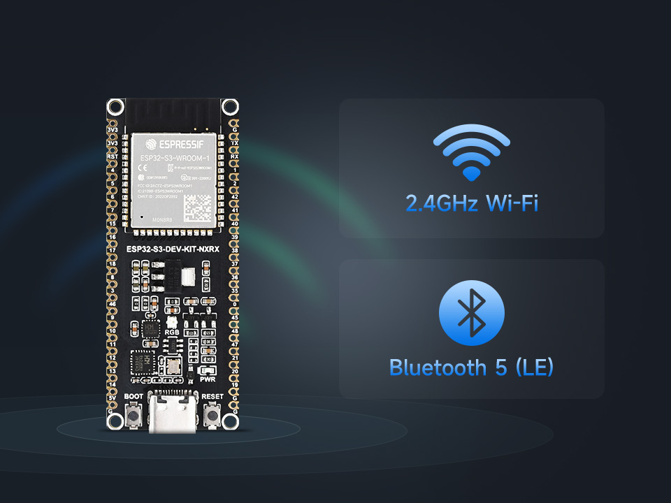微雪 ESP32-S3 微控制器 Wi-Fi 开发板