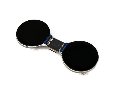 ESP32-S3-DualEye-LCD-1.28开发板俯视图