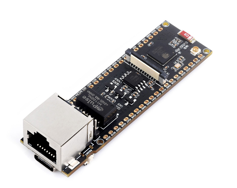 ESP32-S3 以太网开发板主视图